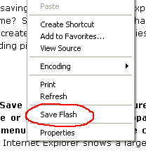 saving swf files